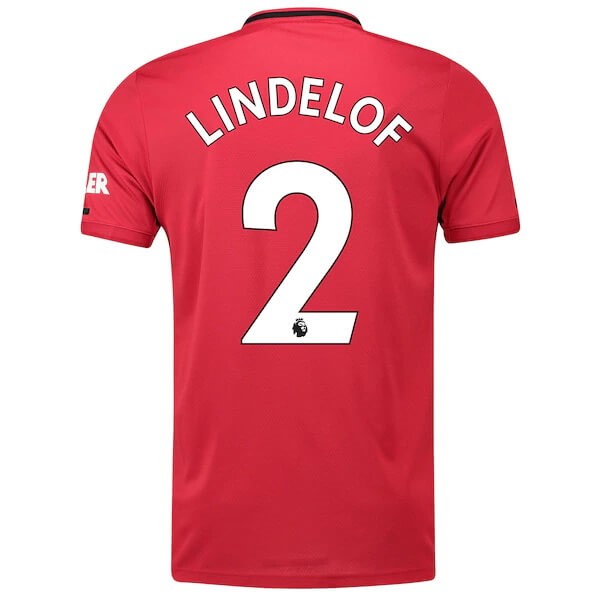 Maillot Football Manchester United NO.2 Lindelof Domicile 2019-20 Rouge
